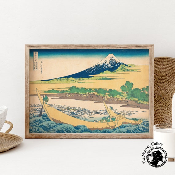 Hokusai Art Print Views Of Mount Fuji Japan Wall Art Hokusai Wall Art Japanese Art Print Japanese Decor