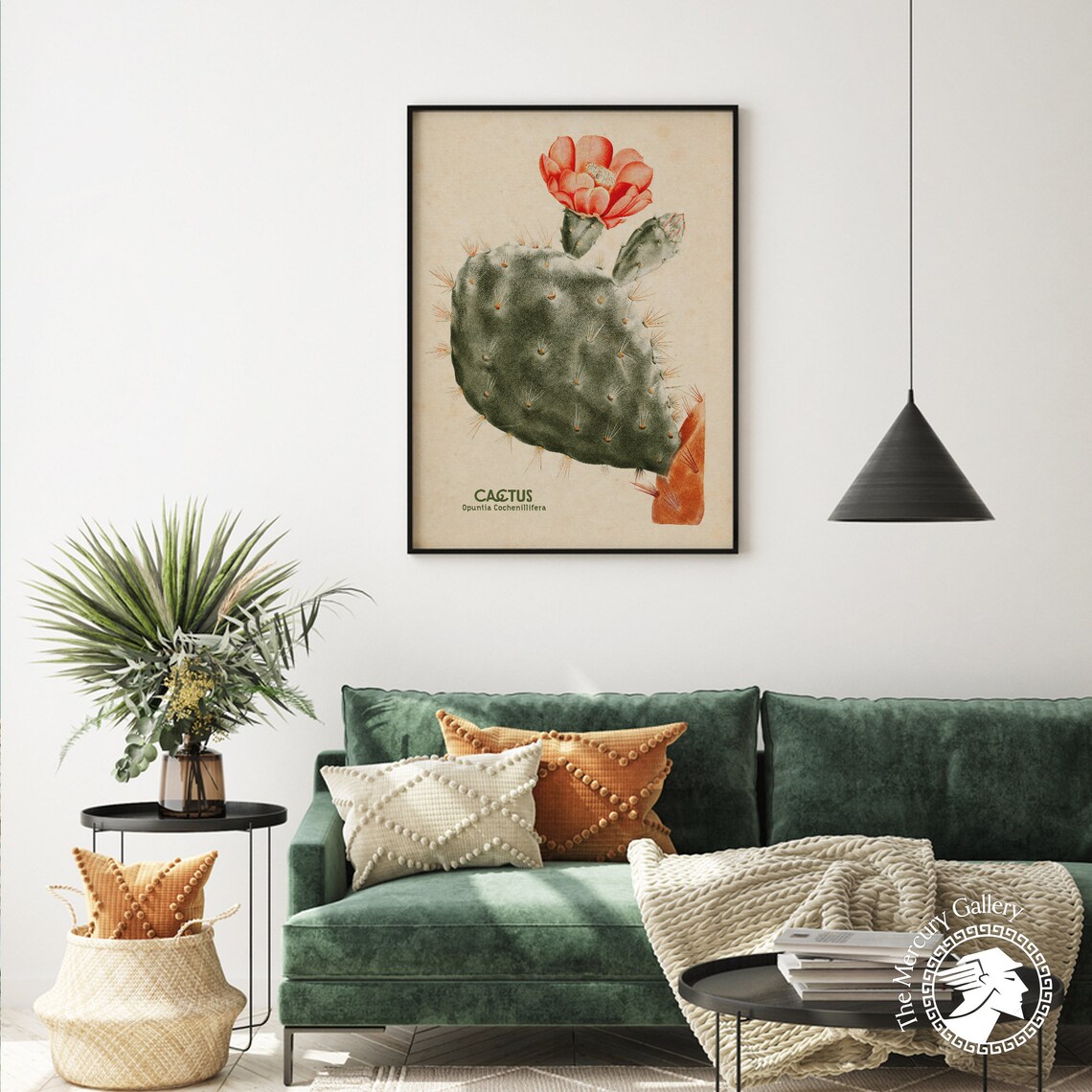 Vintage Cactus Botanical Art Print, Floral Decor - Image 4