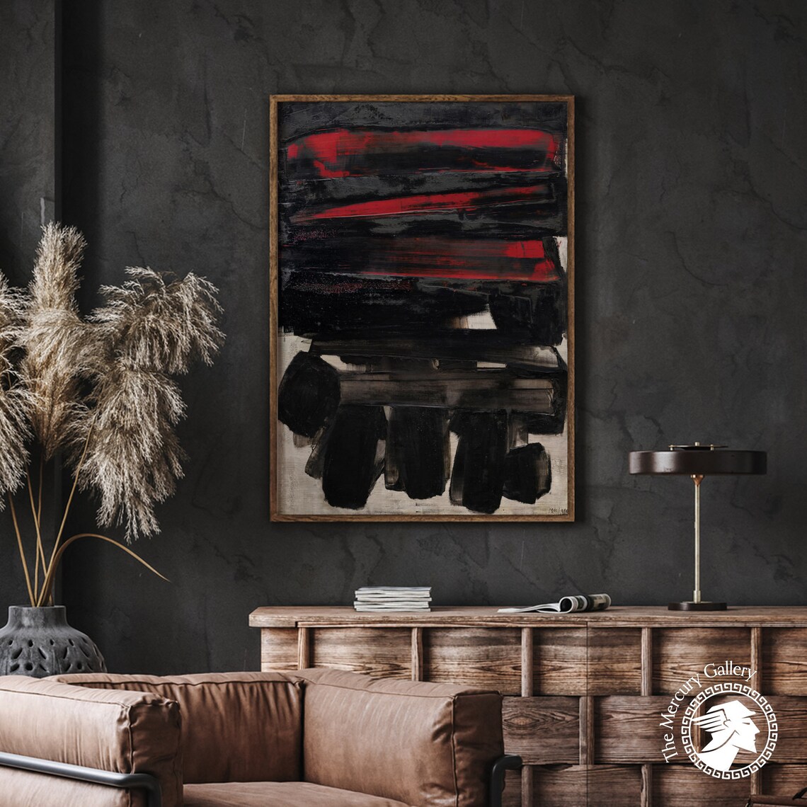 Pierre Soulages Museum Abstract Art Print - Image 6