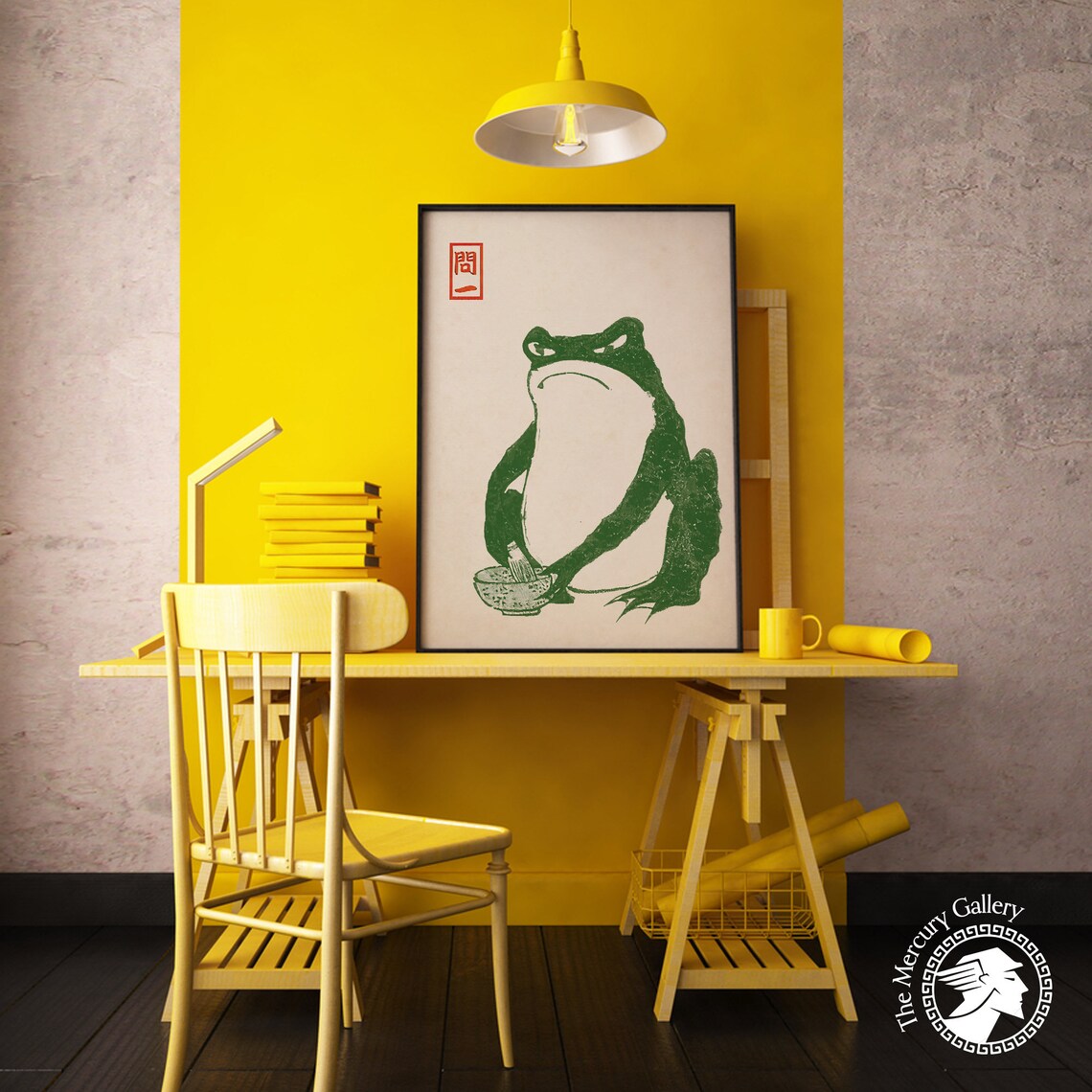 Matsumoto Hoji Green Frog Japanese Art Print - Image 5