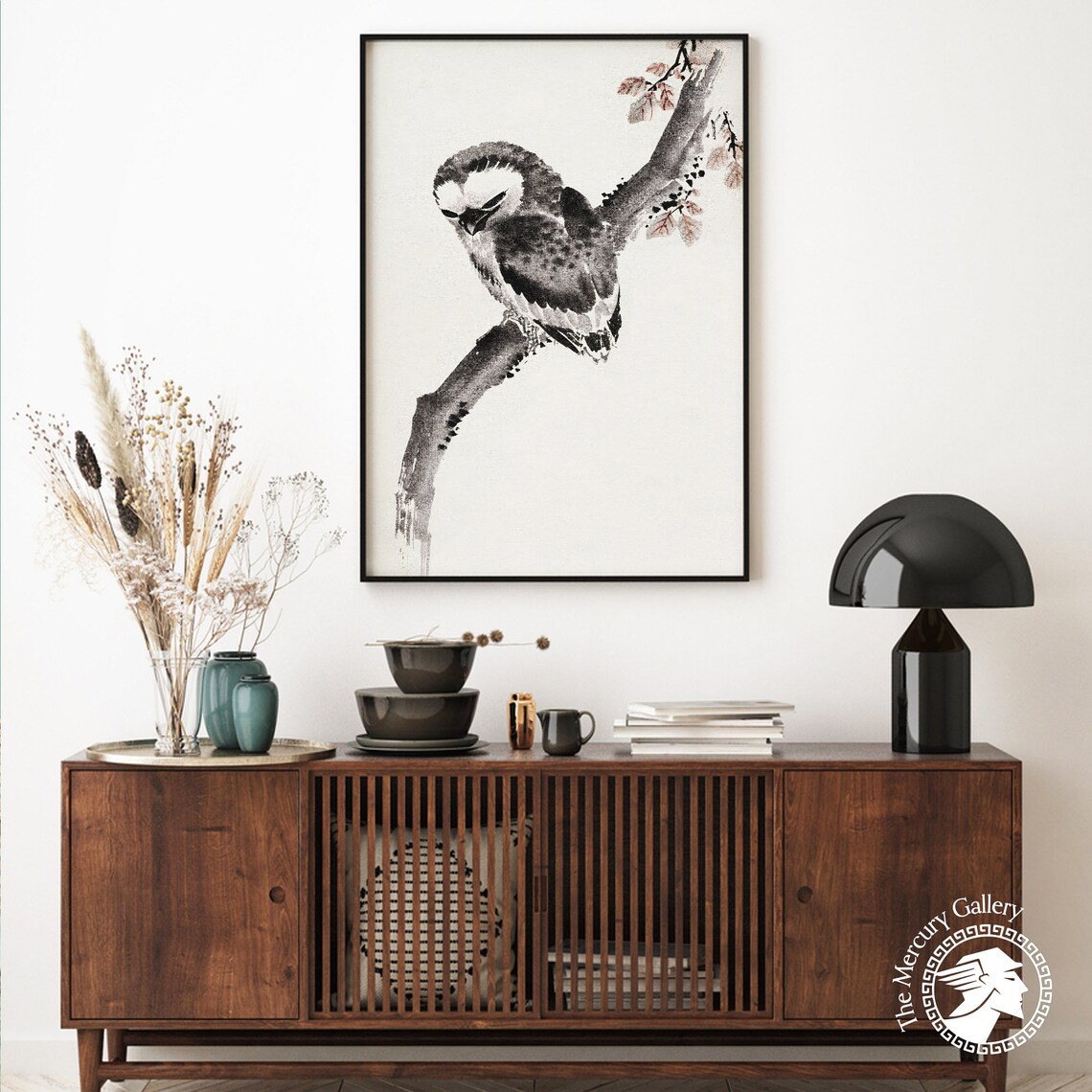Japanese Owl Poster Print, Hokusai-Inspired Art - Image 6