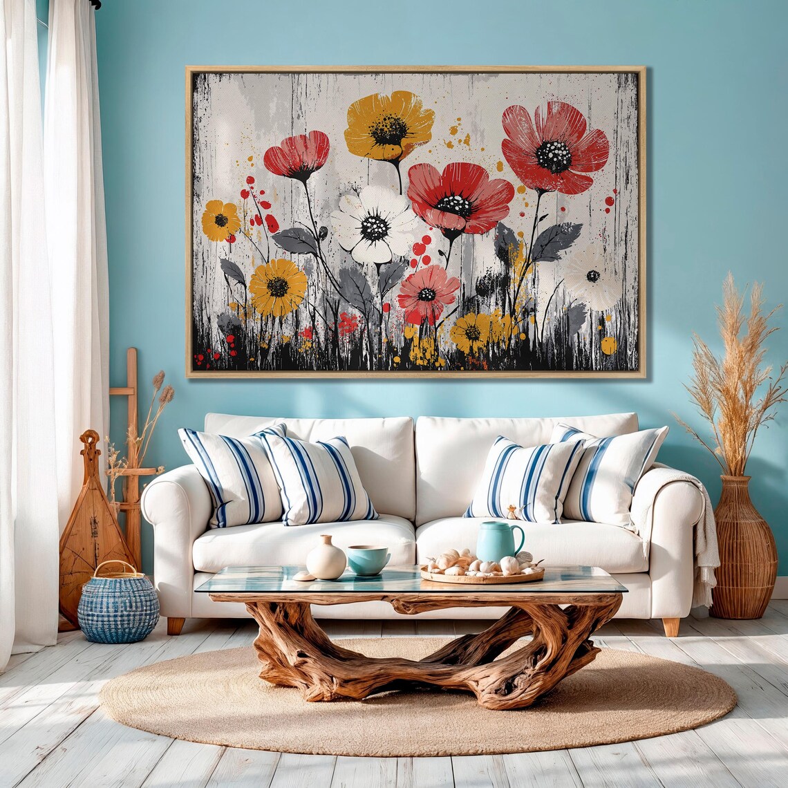 Modern Floral Abstract Flower Art Print, Botanical - Image 4