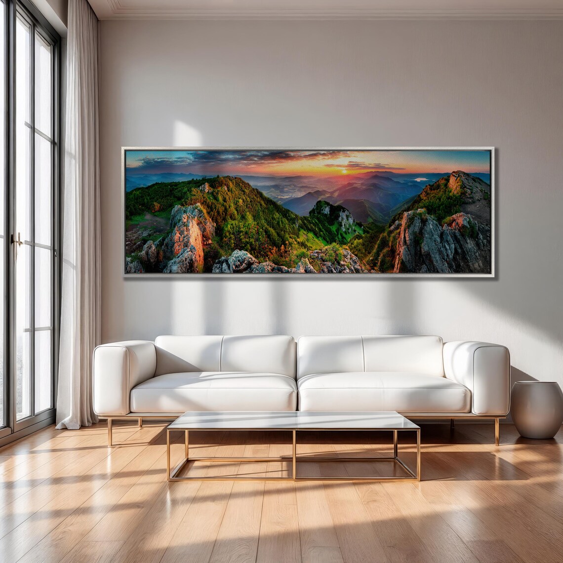 Slovakia Mountain Valley Sunrise Landscape Art Print - Image 3