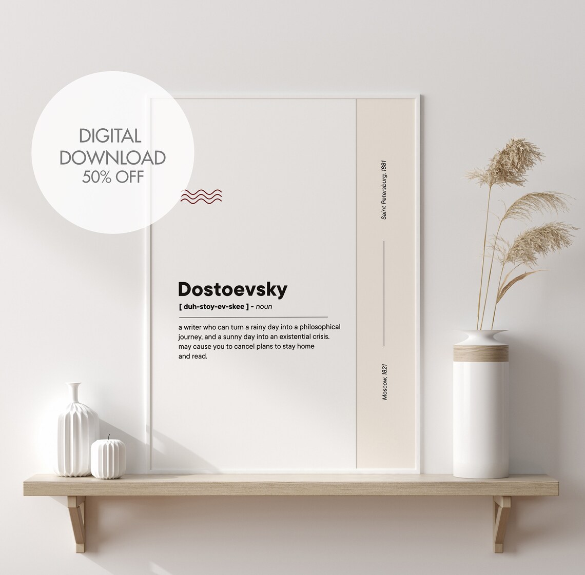 Dostoevsky Fun Literature Teacher Art Print