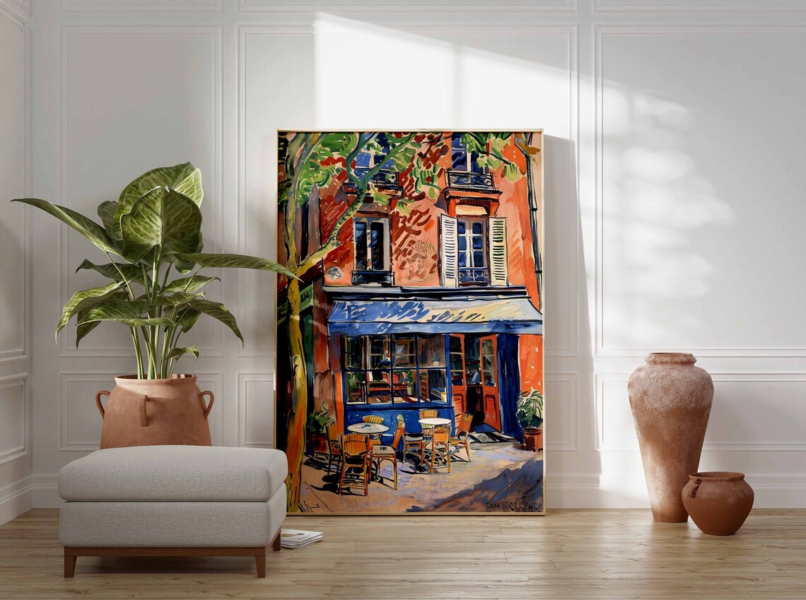 Vintage Cafe Art Print, Retro Kitchen Decor - Image 2