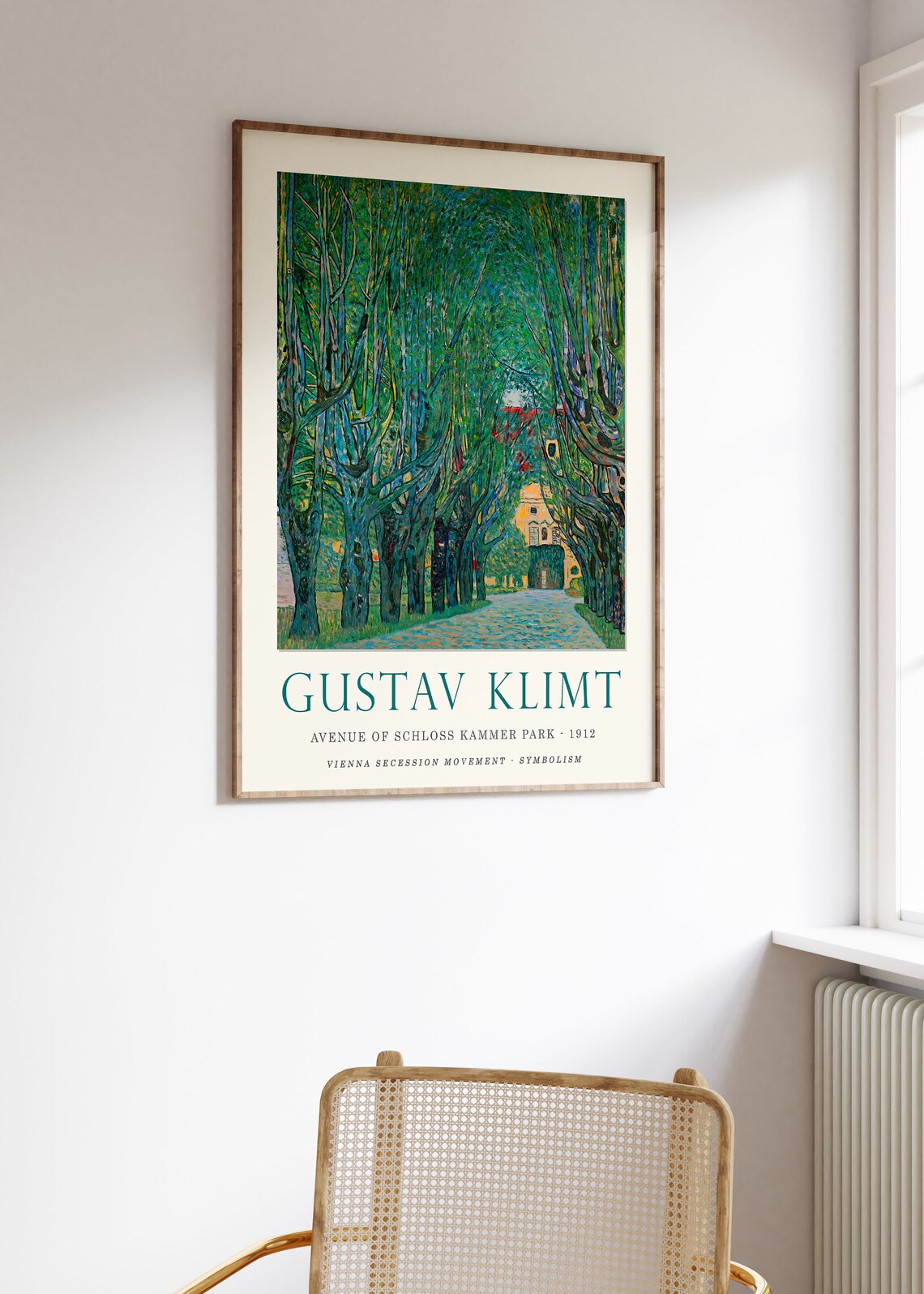 Gustav Klimt Avenue Of Schloss Kammer Park 1912 Symbolism Poster - Image 2