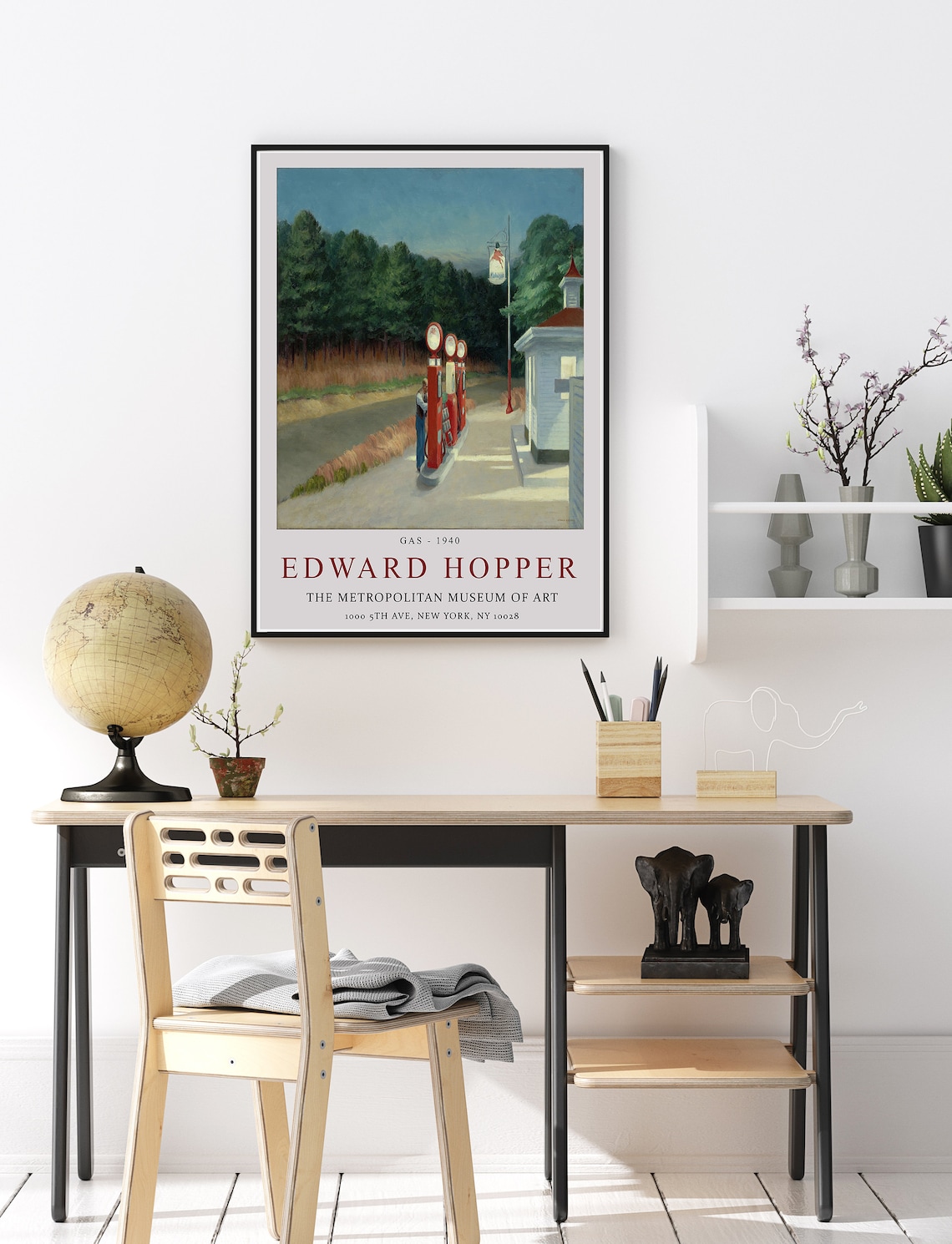 Edward Hopper Exhibition Poster, Minimalist Architecture - Image 2