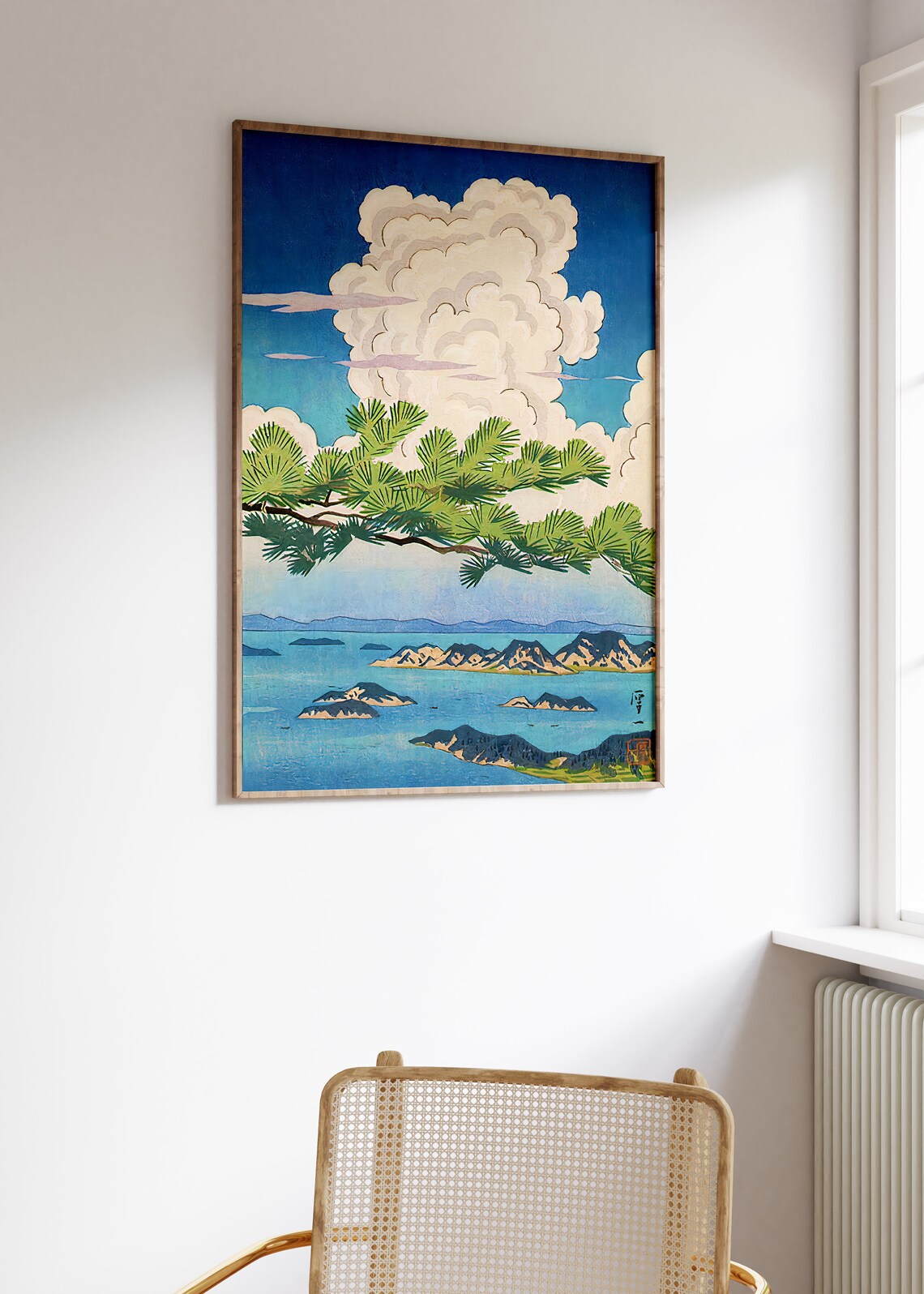Hasui Kawase Summer At Yashima Travel Poster - Image 2