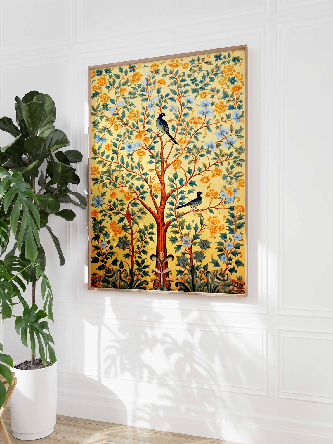 Indian Floral Print, Vintage Pattern Art Poster - Image 3