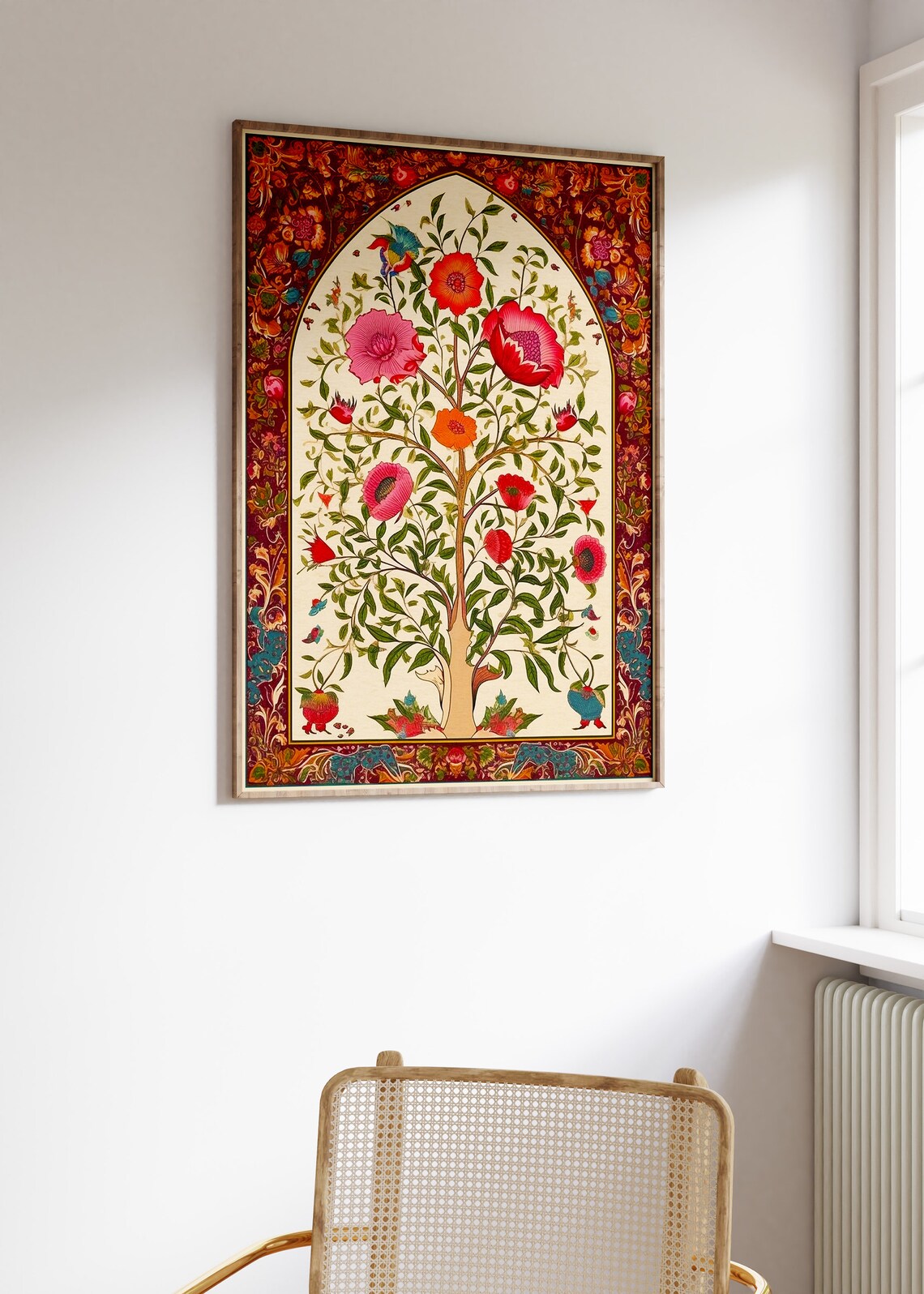 Islamic Floral Art Arabic Calligraphy Poster Print - Image 3