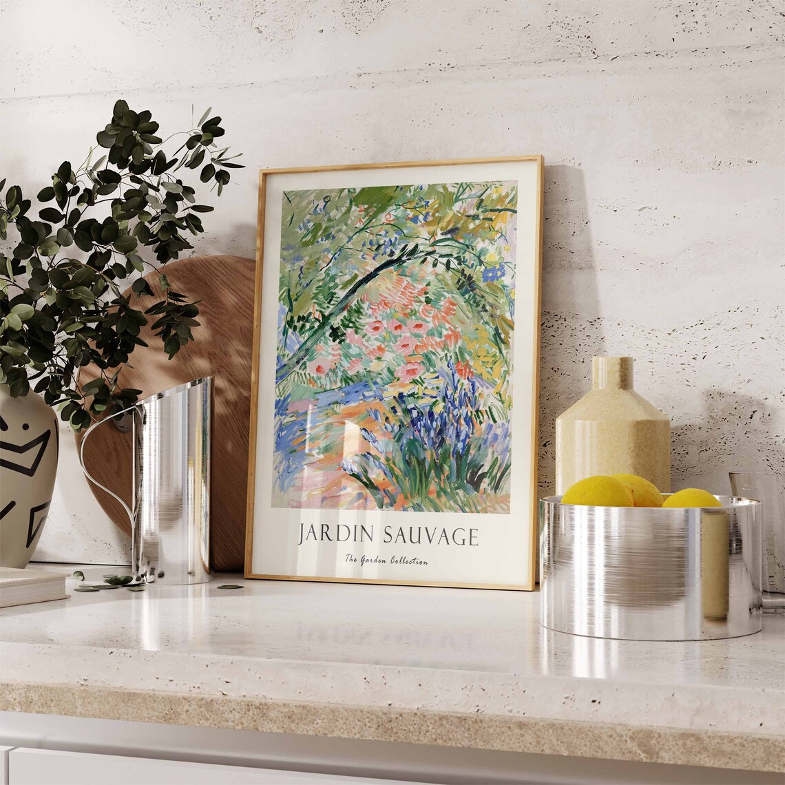 Jardin Sauvage Impressionist Wildflower Garden Painting Art Poster - Image 2