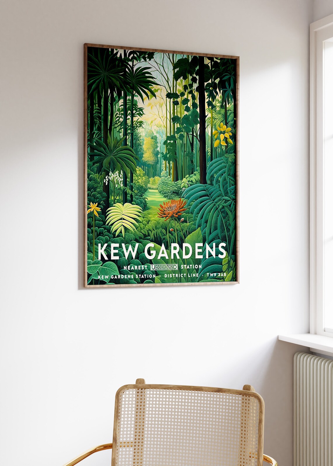 Kew Gardens Floral Botanical Poster, William Morris - Image 3