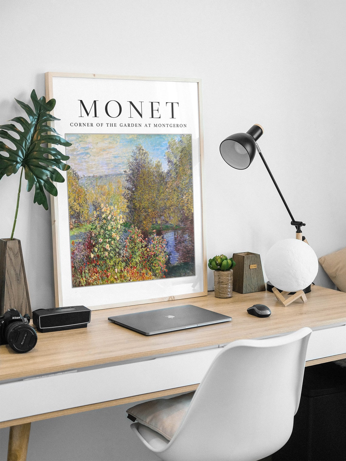 Monet Corner of the Garden at Montgeron Impressionist Poster - Image 2