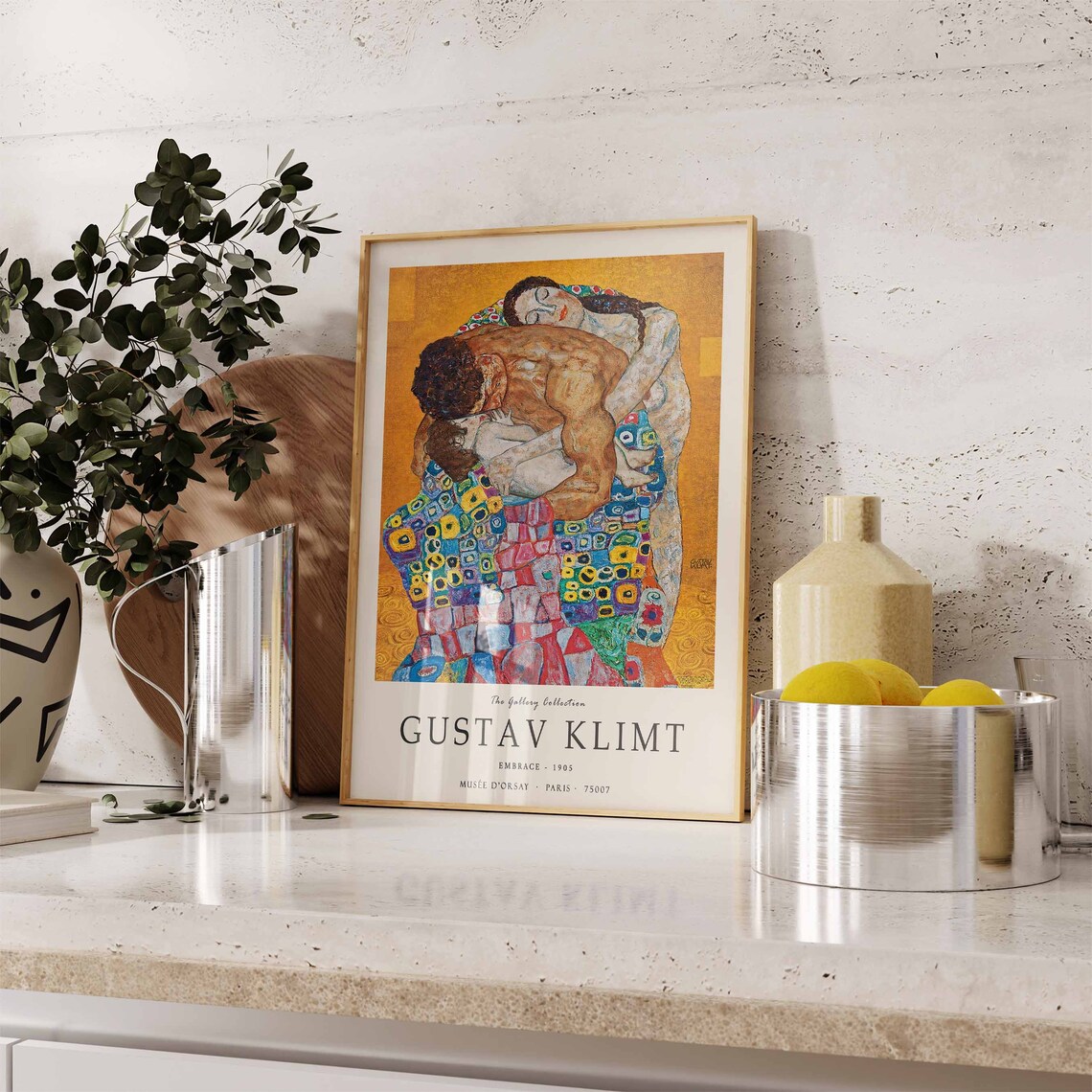 Gustav Klimt Family Embrace Art Print, Art Nouveau - Image 3