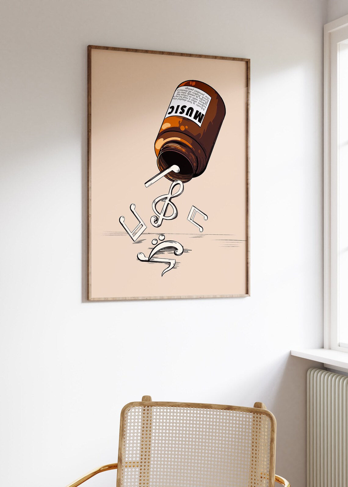 Retro Music Art Print, Music Lovers Decor - Image 2
