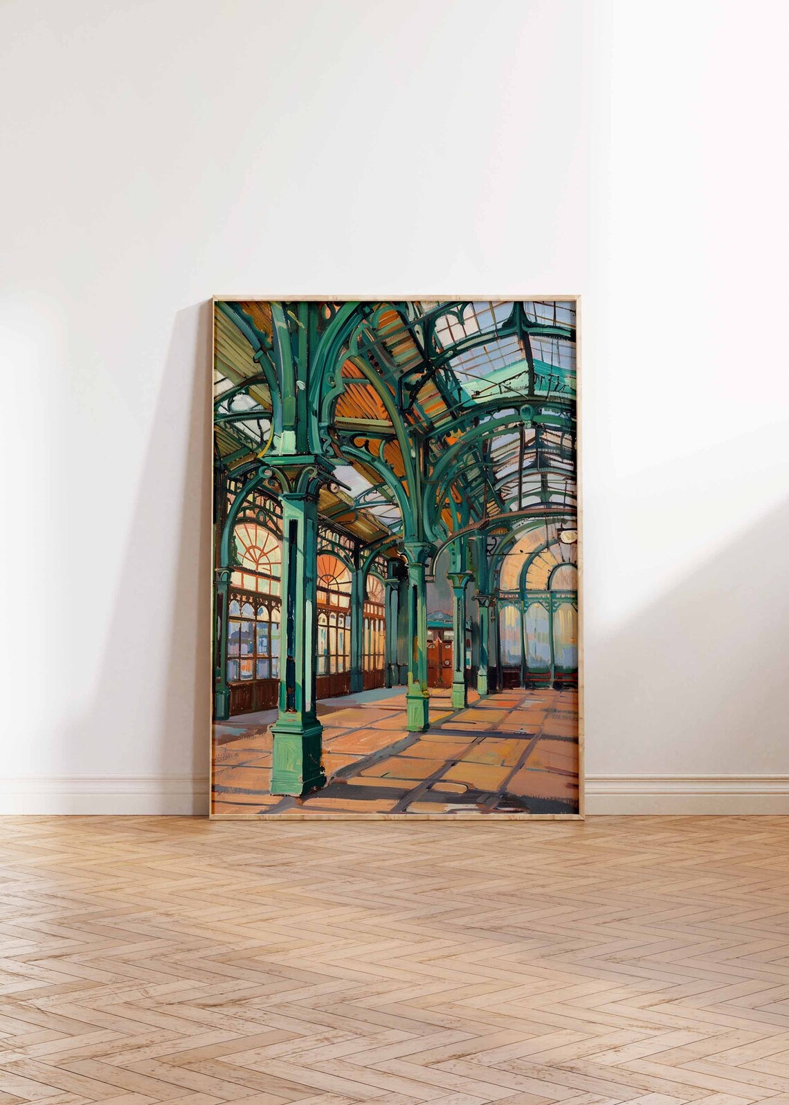 Railway Station Poster, Vintage Train Station Art Print - Image 3