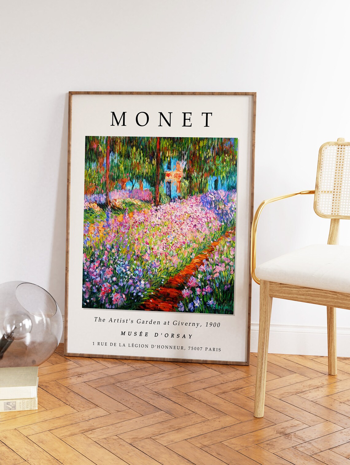 Claude Monet’s Garden at Giverny, Vintage Art Print - Image 2
