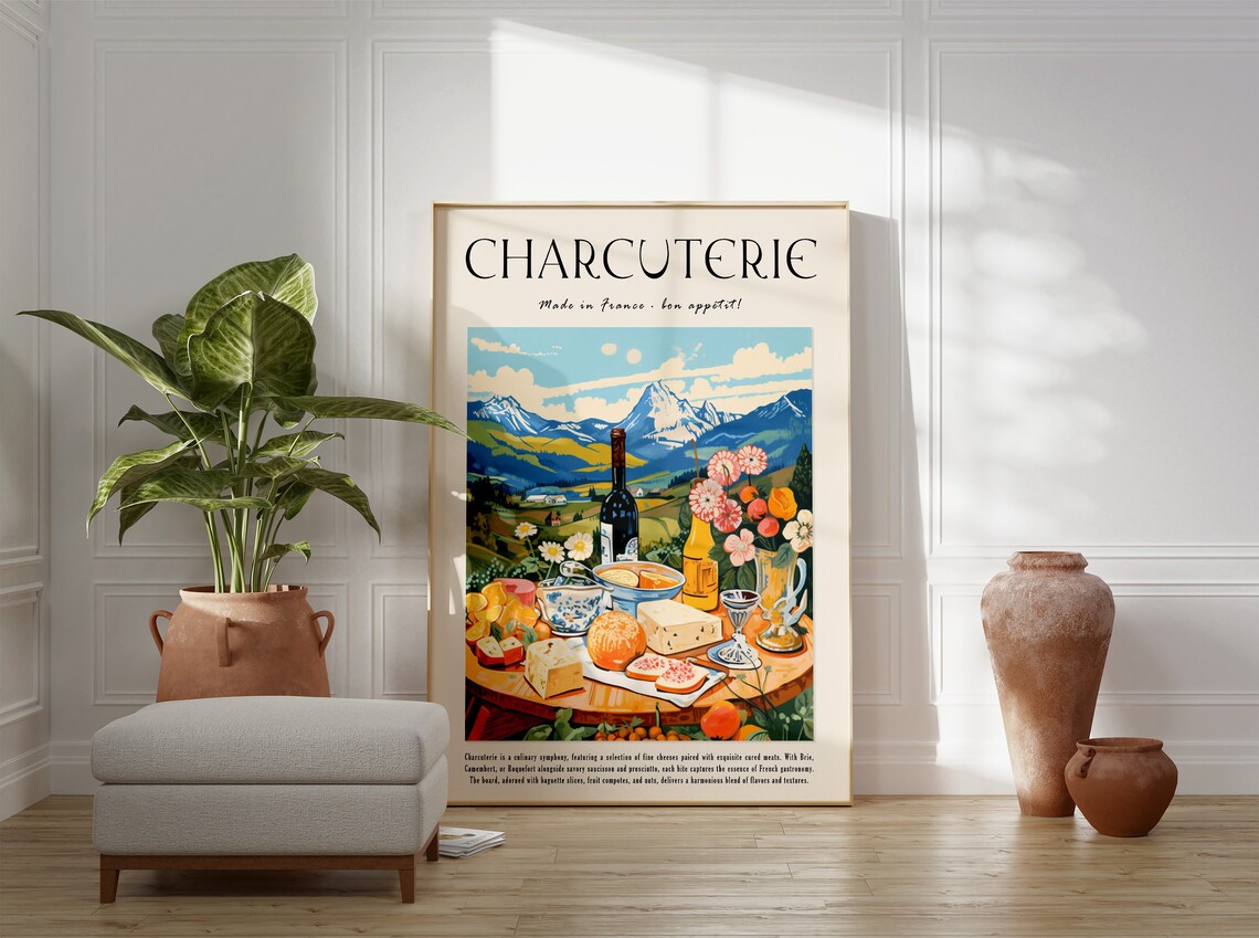 French Cheese Kitchen Decor Wall Art Print - Image 2