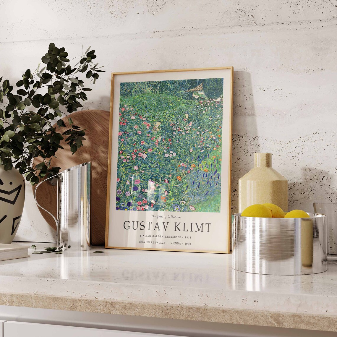 Gustav Klimt Art Print Italian Garden Landscape Gustav Klimt Poster Art Nouveau Modern Art Wall Art Floral Art Gustav Klimt Gift - Image 3