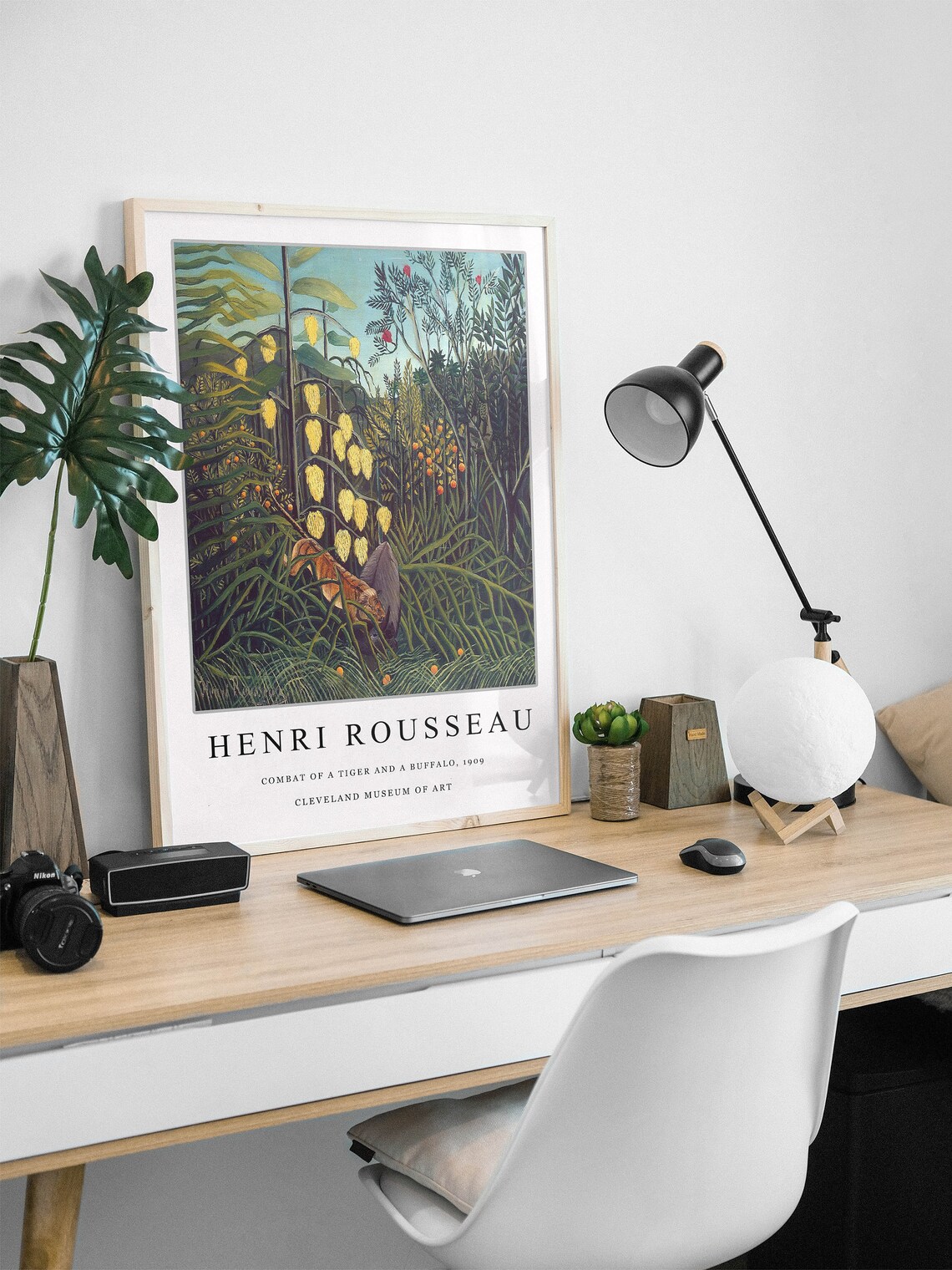 Henri Rousseau Combat of a Tiger and a Buffalo 1909 Art Poster - Image 2