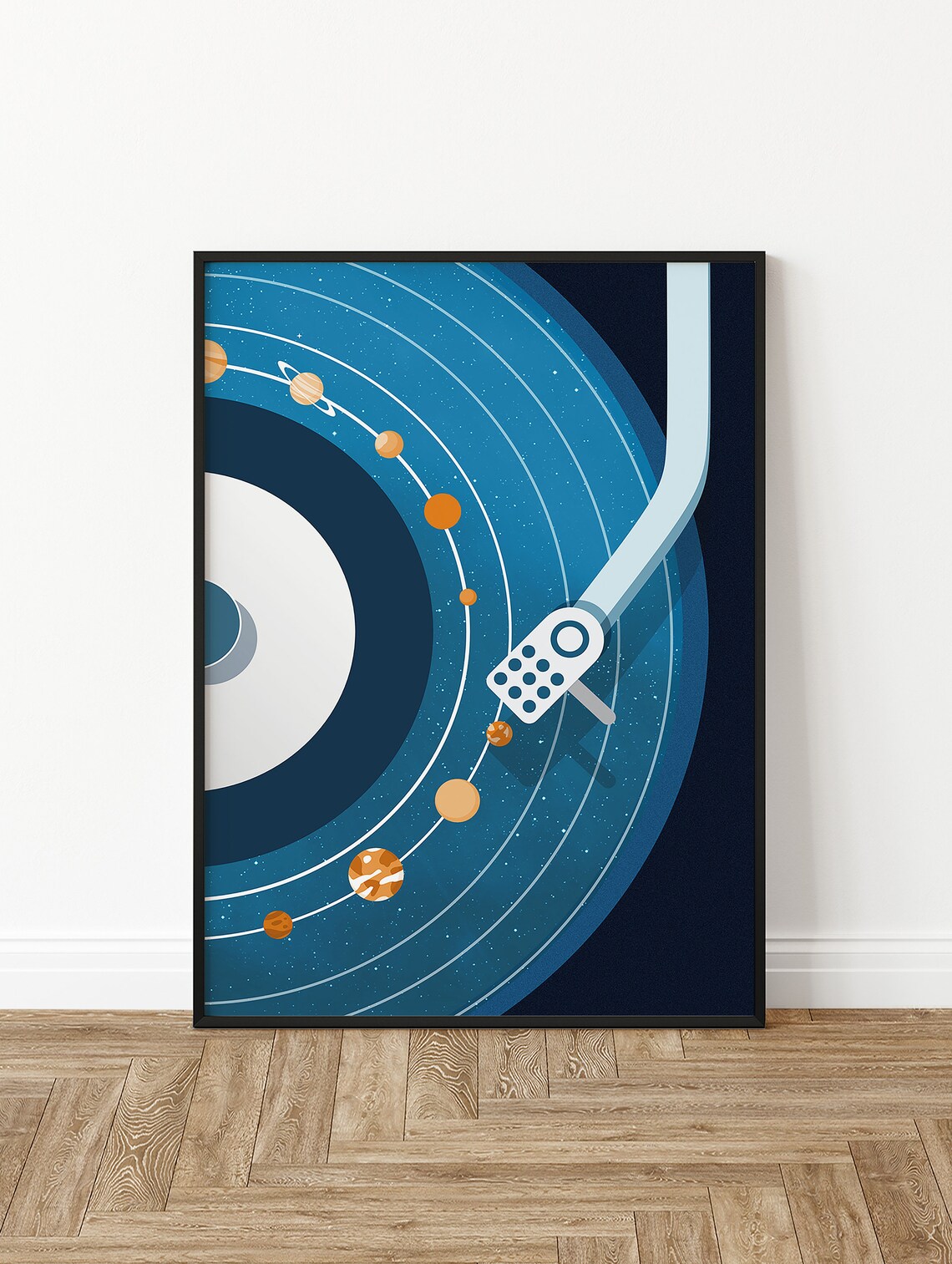 Solar System Vinyl Art Print, Music Decor - Image 2