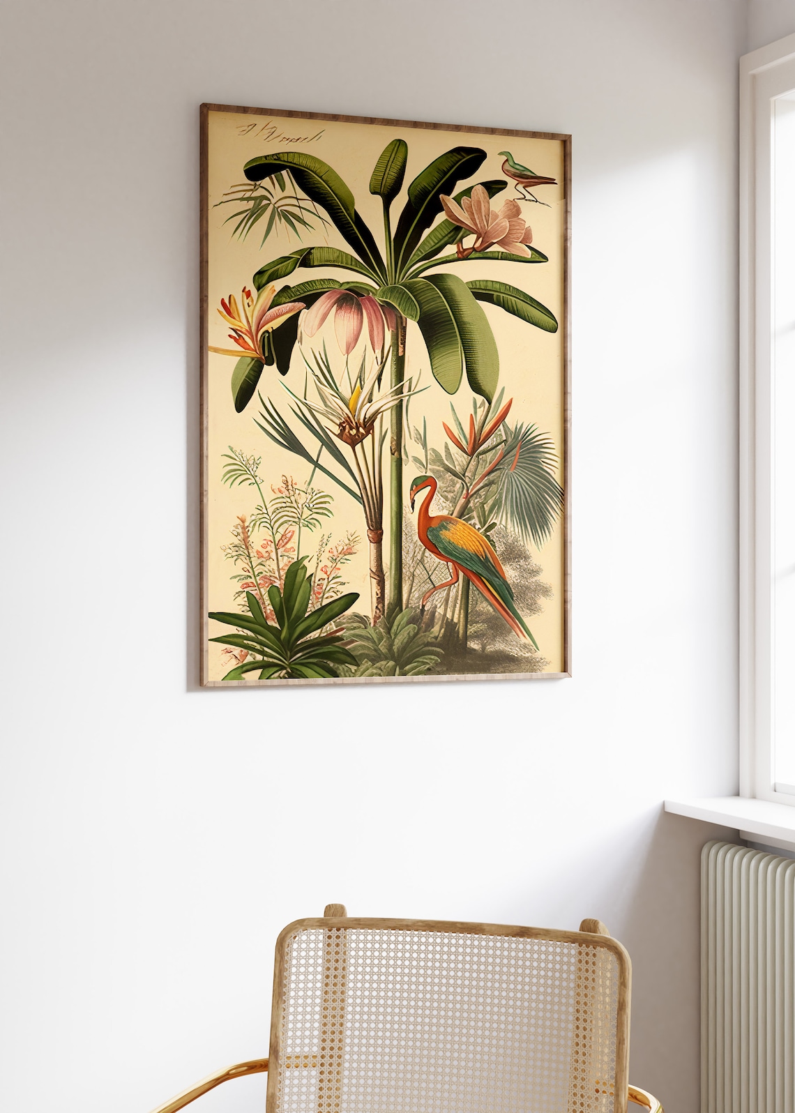 Vintage Botanical Poster, Floral Jungle Travel Poster - Image 3