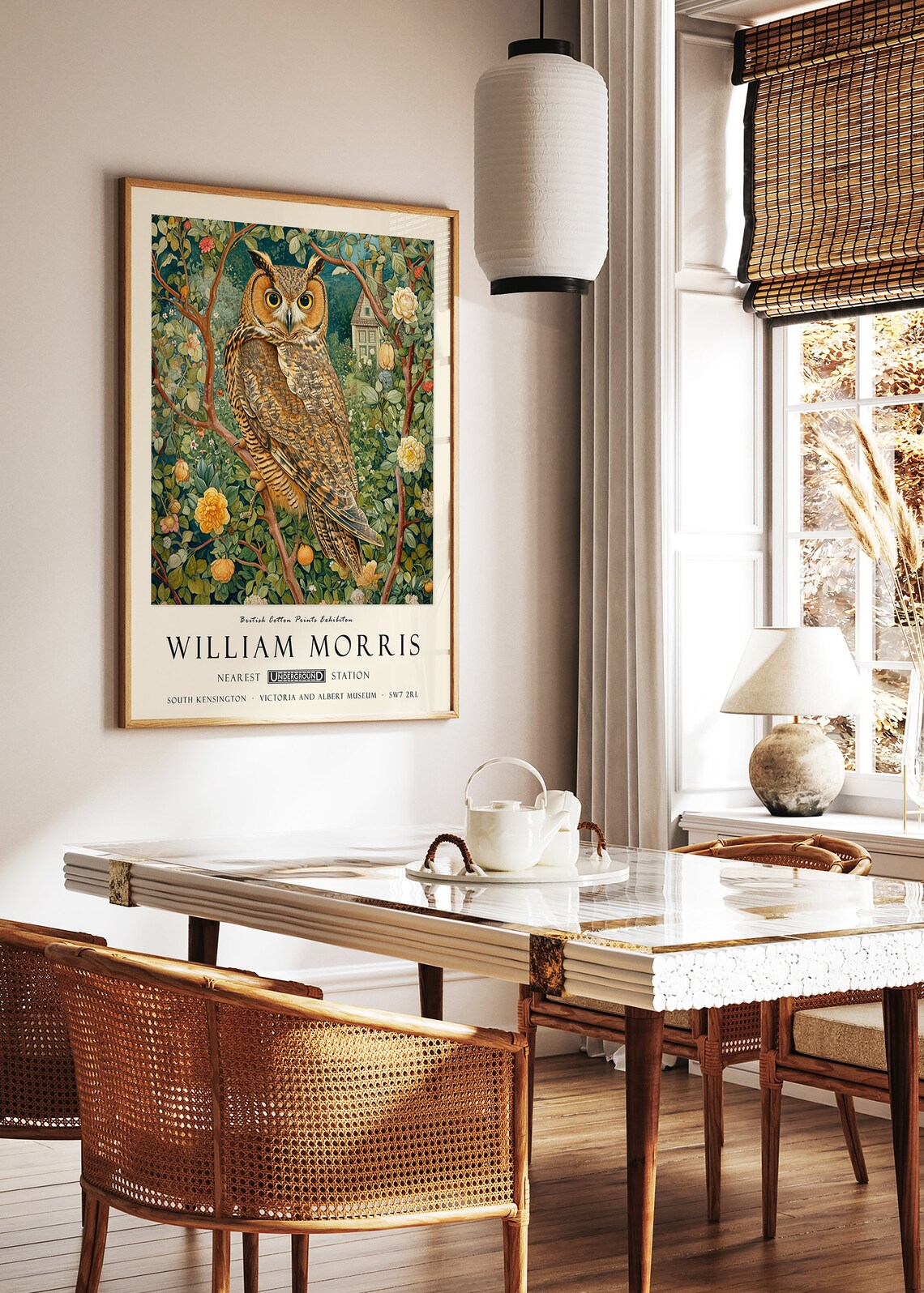 William Morris Exhibition Poster, Vintage Wall Art - Image 2