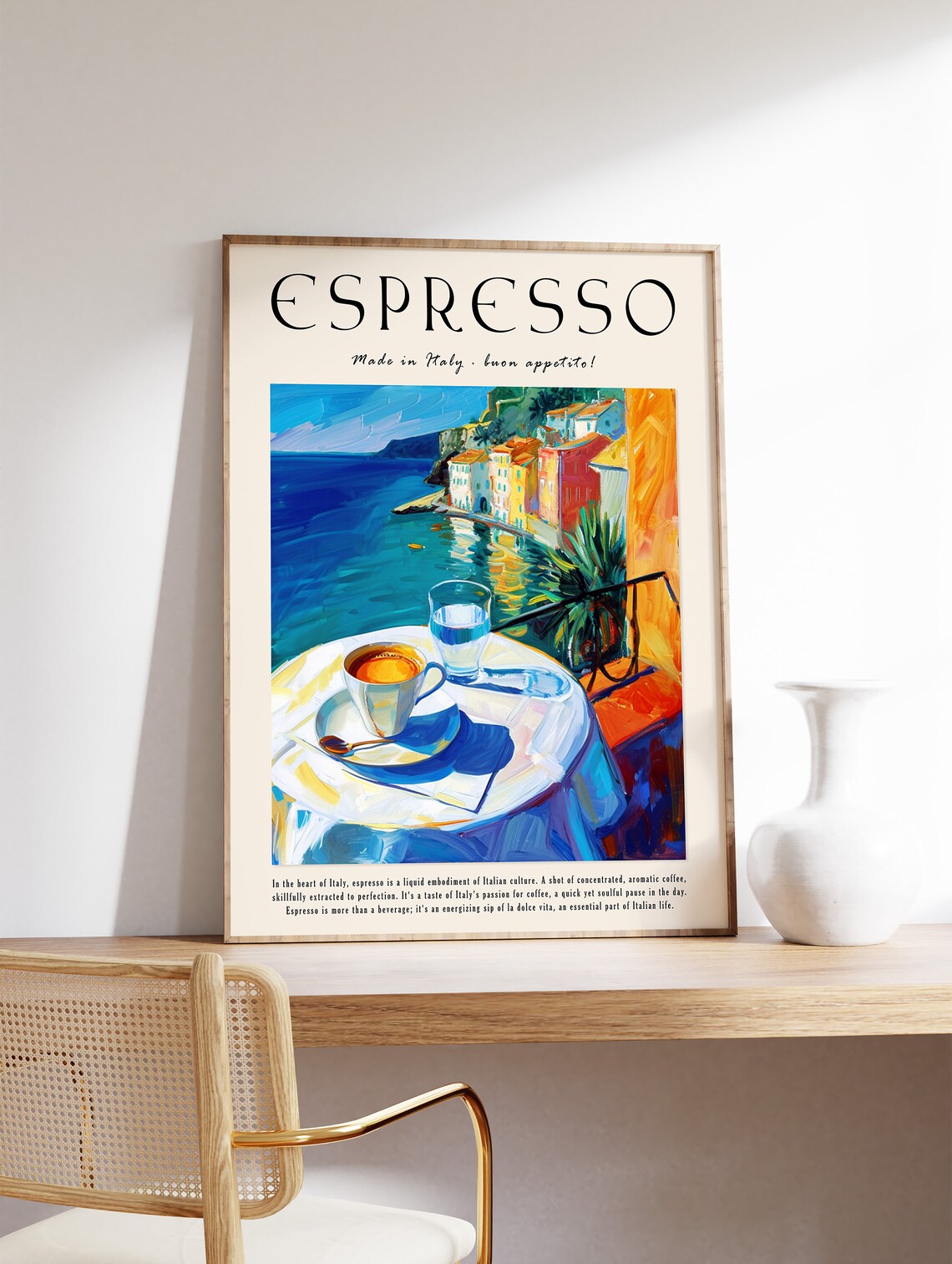 Coffee Poster Espresso Print Food Poster Kitchen Decor Italian Coffee Art Retro Coffee Art Vintage Food Art Food And Drink Poster - Image 3