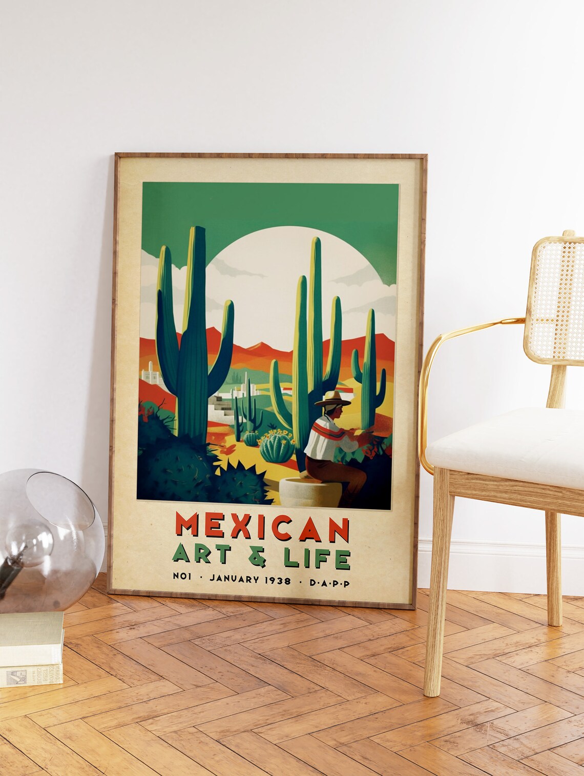 Mexican Art And Life Vintage Poster, Latin Decor - Image 2