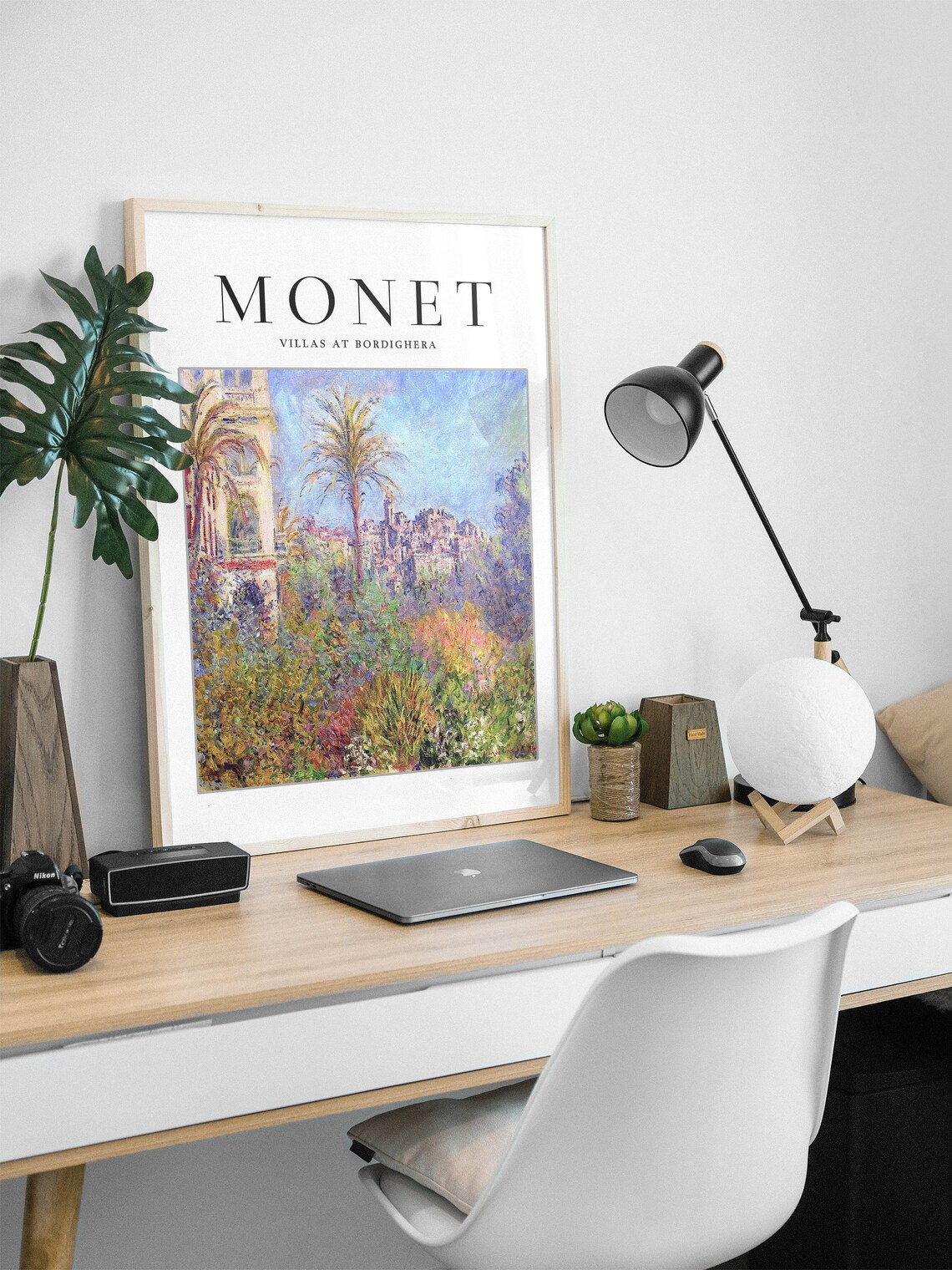 Claude Monet Villas At Bordighera Art Print - Image 3