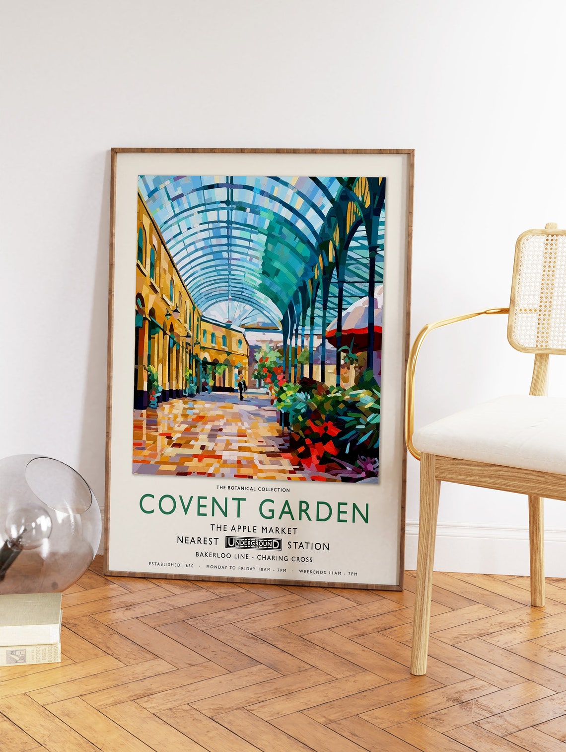 Covent Garden The Apple Market London Botanical Collection Poster - Image 2