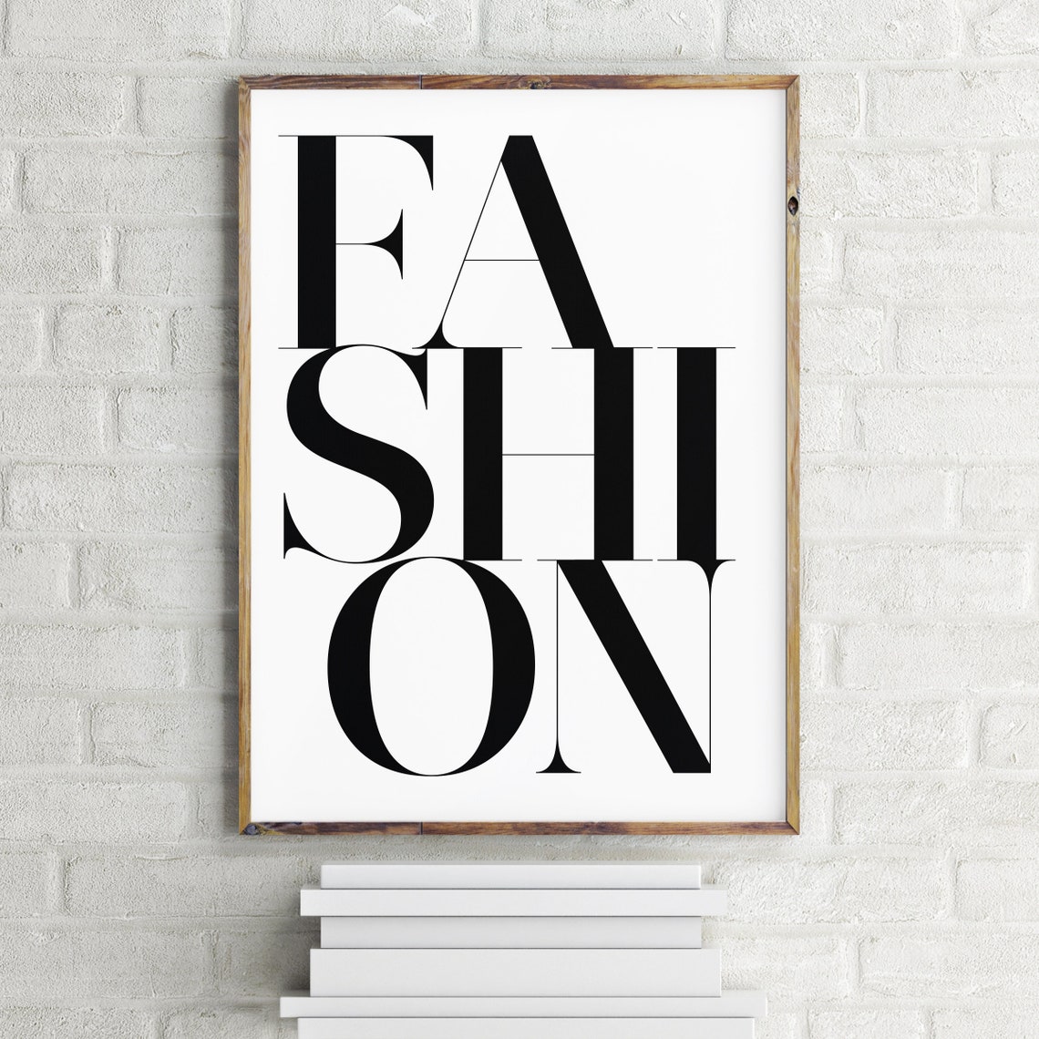Fashion Bold Black Serif Typography Scandinavian Style Poster - Image 2