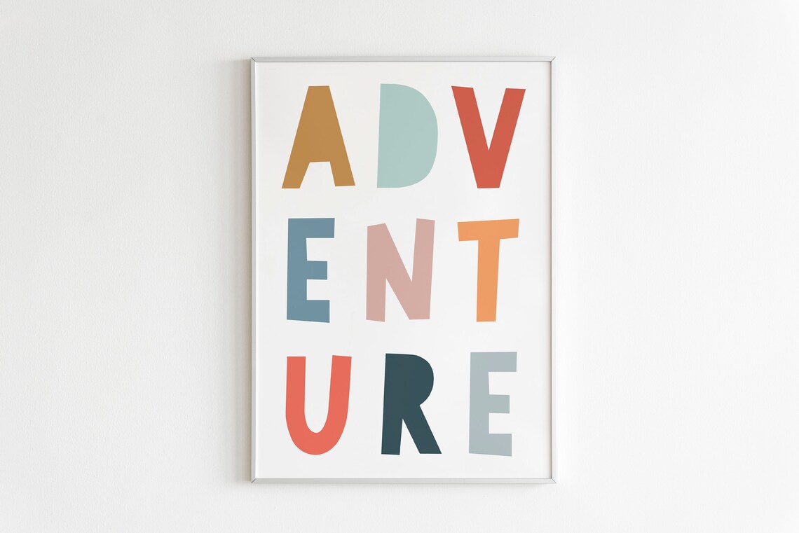 Adventure Gender Neutral Kids Room Boho Art Print - Image 2