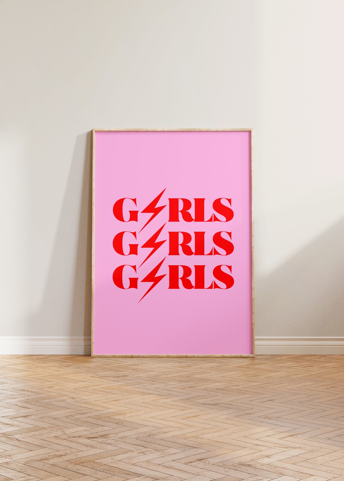 Girls Print, Feminist Poster for Strong Women