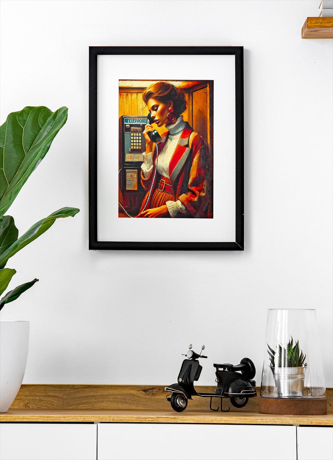 Antique Woman Portrait, Vintage 70s Poster - Image 2
