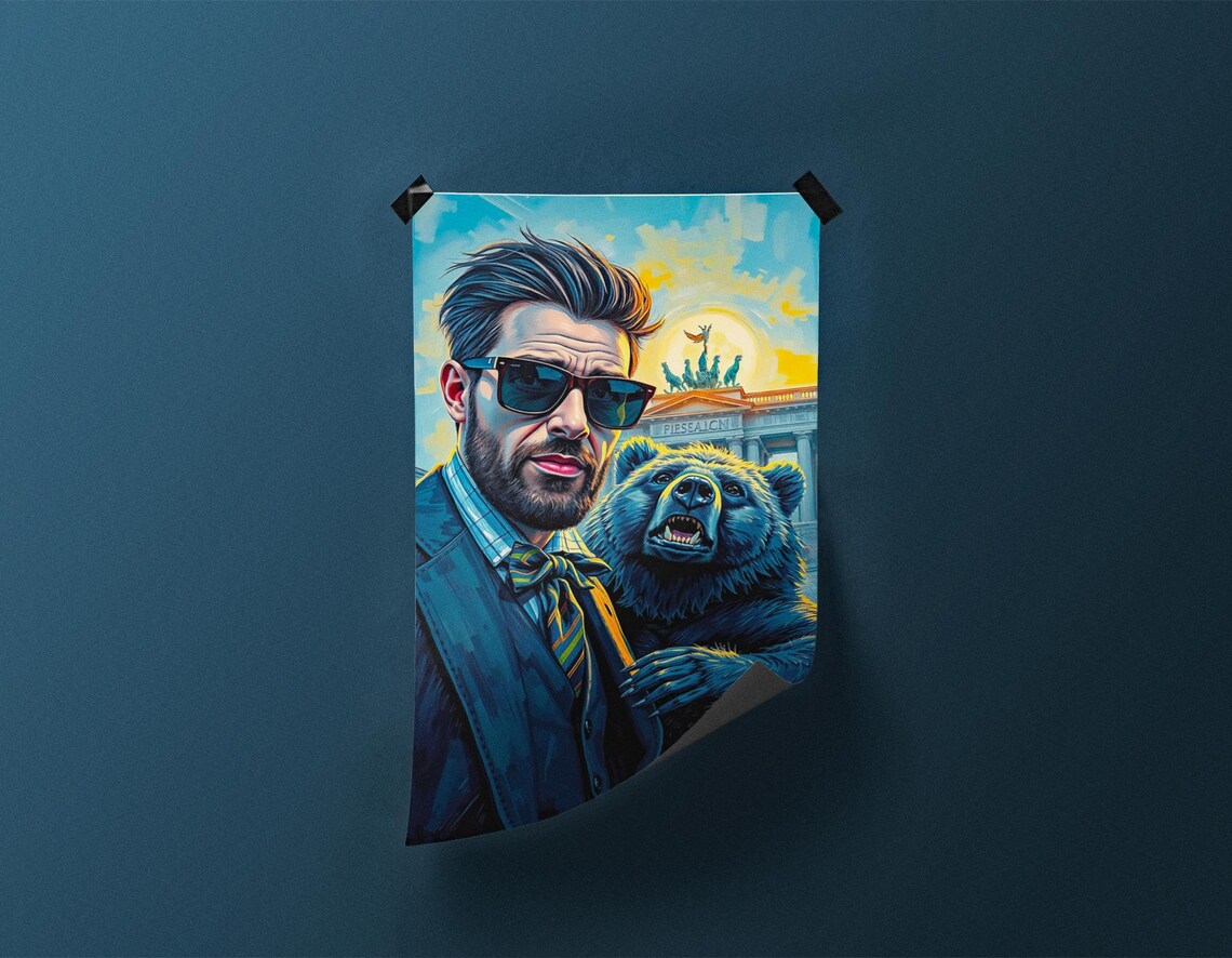 Berlin Brandenburg Gate Poster, City Painting - Image 3