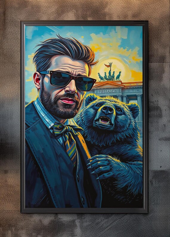 Berlin Brandenburg Gate Poster, City Painting