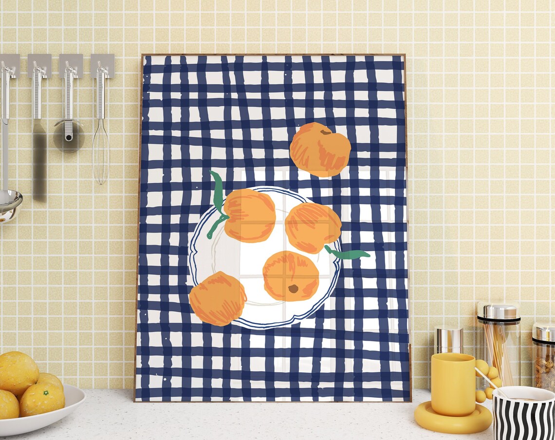 Peaches Kitchen Ingredient Fruit Art Print