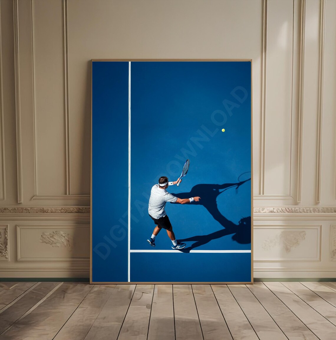 Luxury Country Club Print Tennis Court Wall Art Lover Gift Raquet Aerial Photography Player