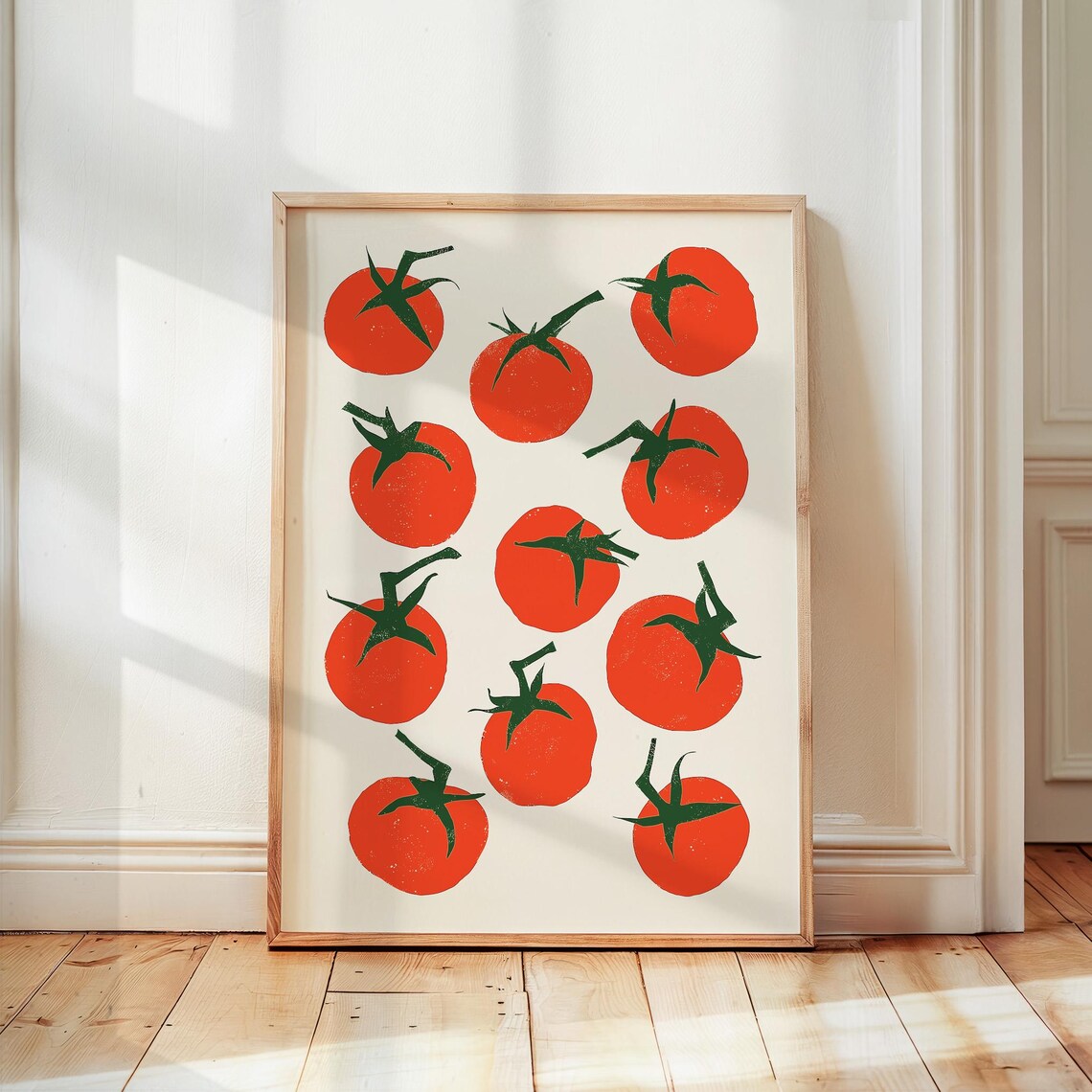 Tomatoes Retro Farmhouse Kitchen Art Print
