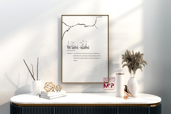 Wabi Sabi Imperfect Beauty Definition Art Print