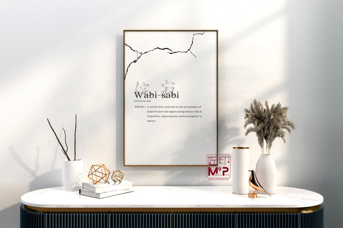 Wabi Sabi Imperfect Beauty Definition Art Print