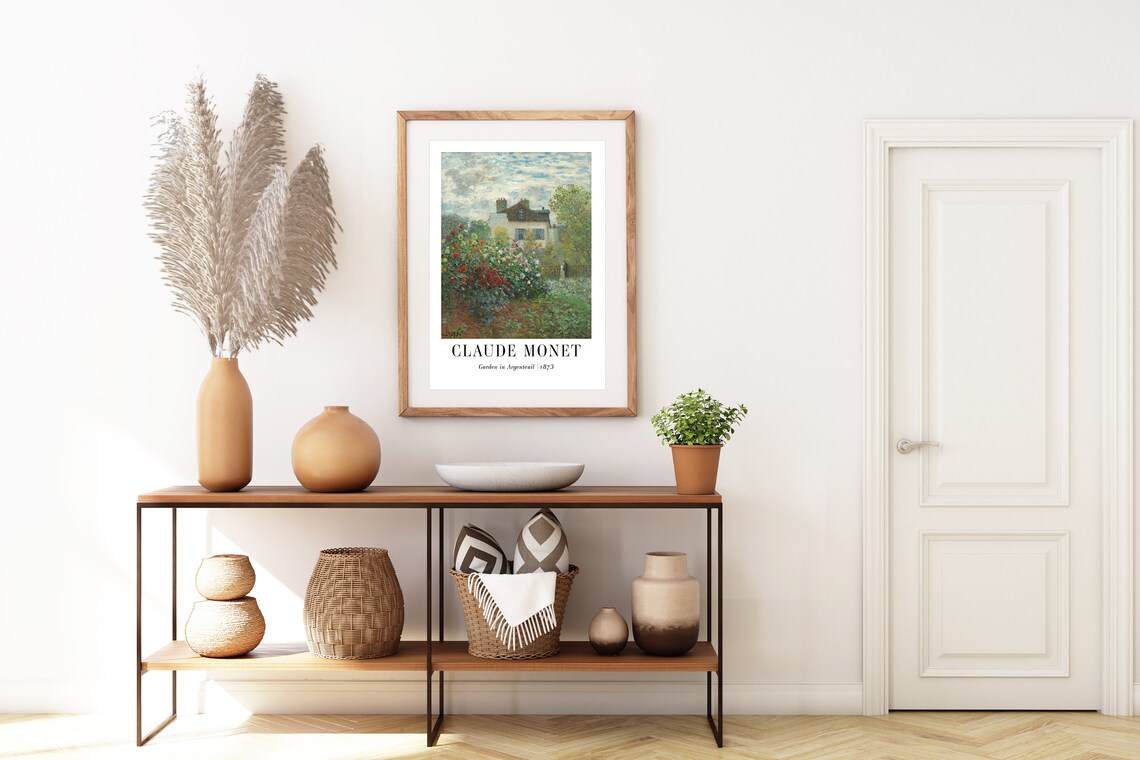 Claude Monet Garden in Argenteuil 1873 Blooming Flower Garden Poster - Image 6