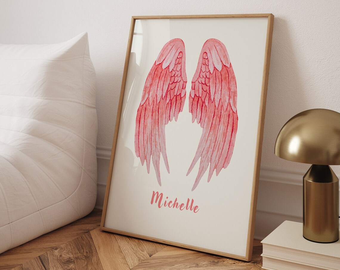 Customizable Nursery Poster, Personalized Baby Name Art Print