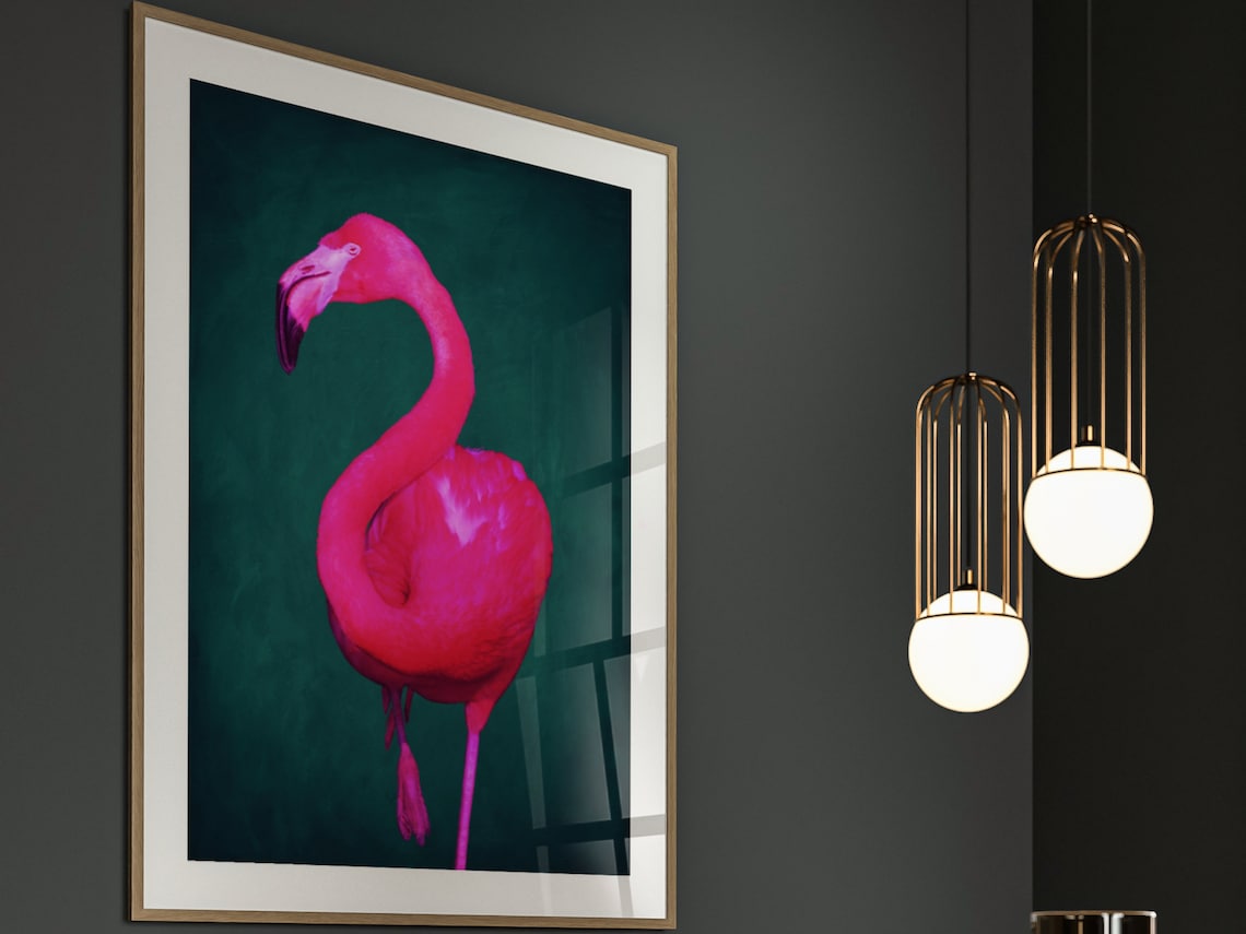Bright Pink Flamingo Pop Art, Maximalist Poster - Image 7