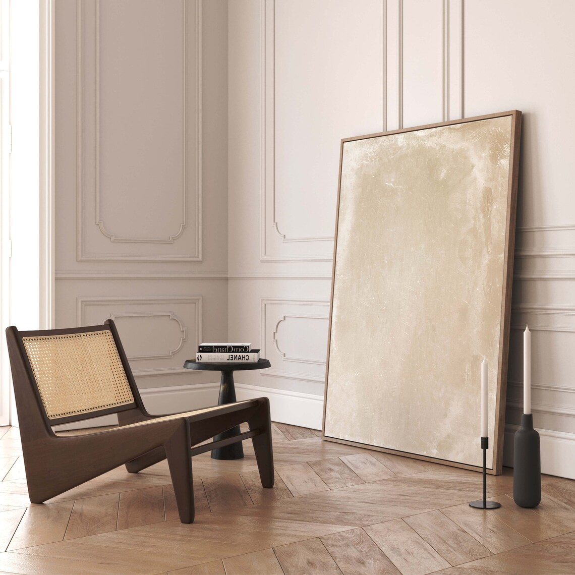 Neutral Abstract Art Print, Modern Minimalist Decor - Image 2