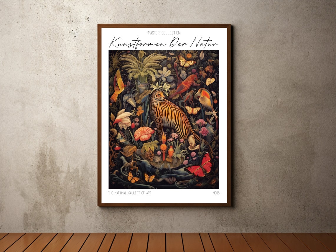 Kunstformen Der Natur Tiger Jungle Exotic Butterflies Poster