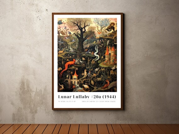 Mystic Forest of Lunar Lullaby Dark Castle Surrealism Poster