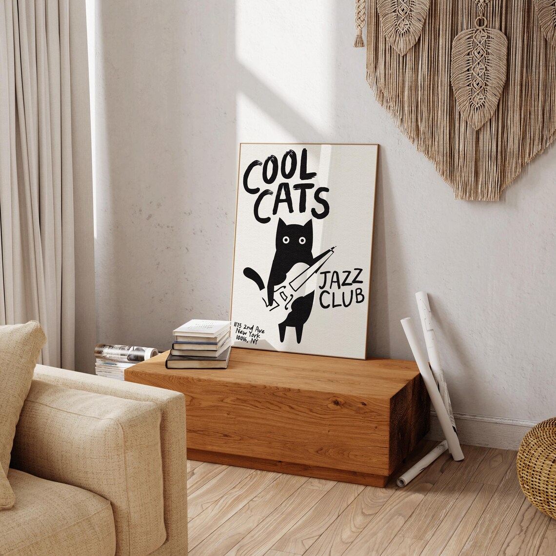 Cool Cats Jazz Club - Vintage Music Art - Image 3
