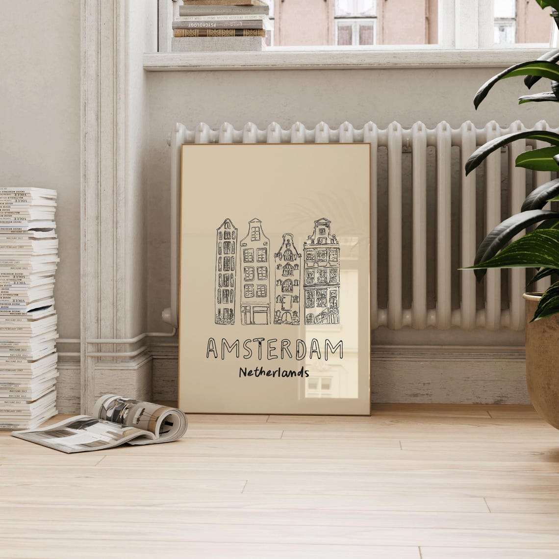 Amsterdam Line - Minimalist Travel Poster - Image 3